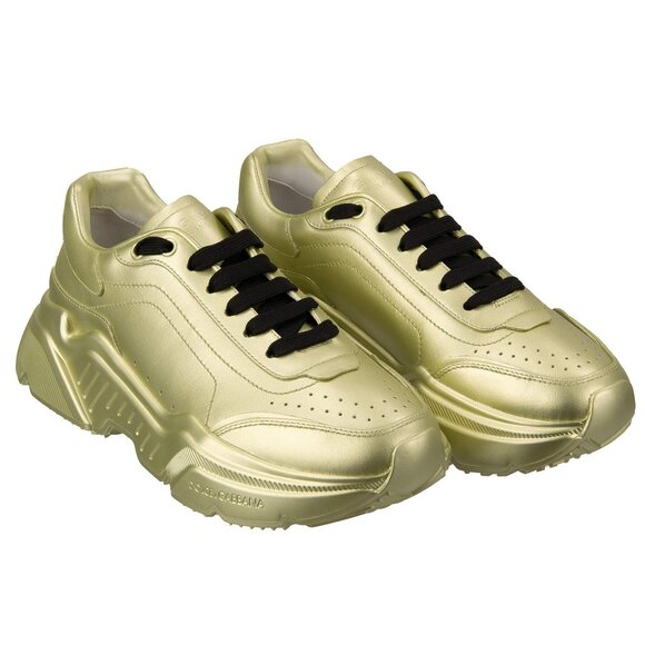 Dolce & Gabbana - Leather Sneaker DAYMASTER Metallic Light Green 39 US 9 - Picture 1 of 5